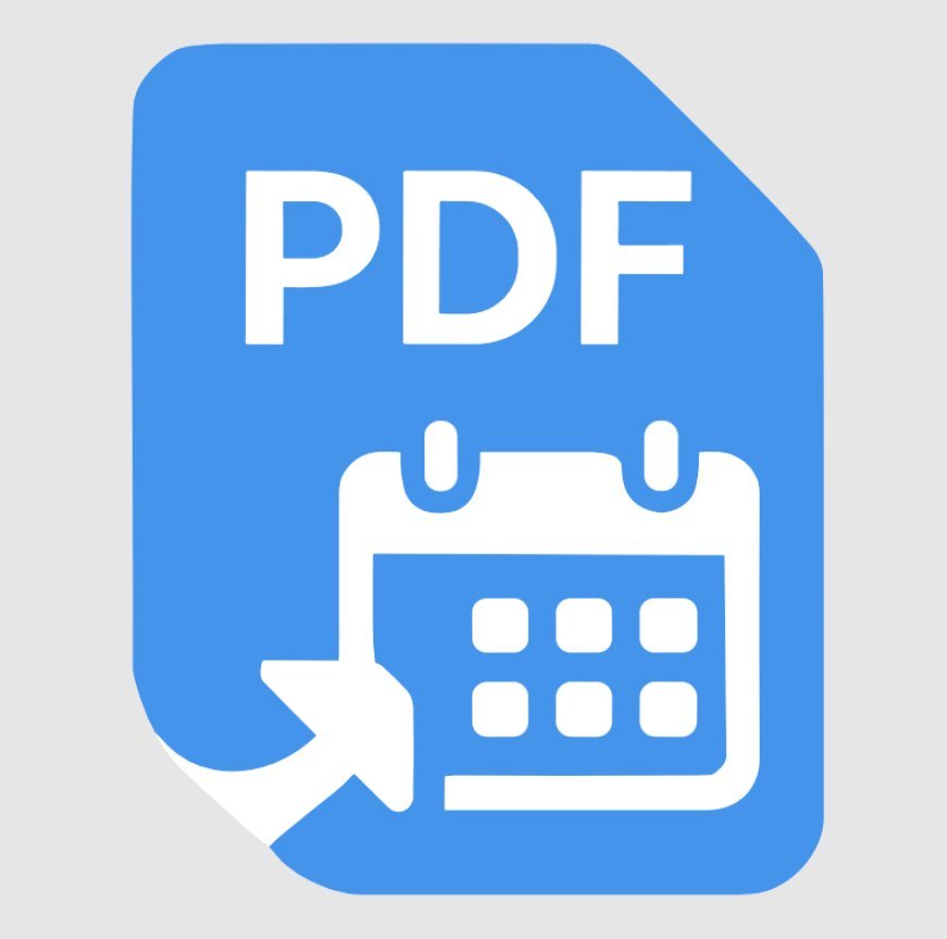 PDF to Calendar คืออะไร ใช้งานยังไง แปลงไฟล์ PDF เป็นปฏิทินออนไลน์ฟรี